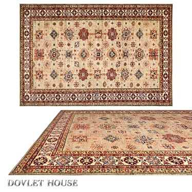 Title: Luxury Wool Carpet - DOVLET HOUSE (16275) 3D model image 1 