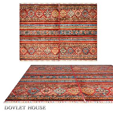 Premium Double Dovlet House Carpet (Art. 16248) 3D model image 1 