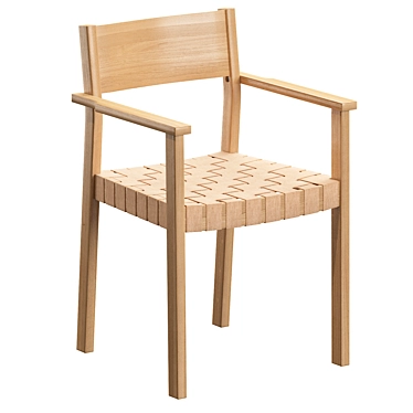 Jysk Vadehavet Oak Dining Chair, Elegant and Ergonomic 3D model image 1 