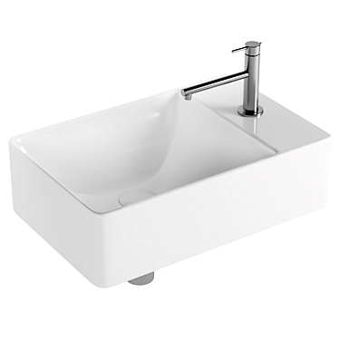 Elegant Scarabeo Soft Sink 3D model image 1 