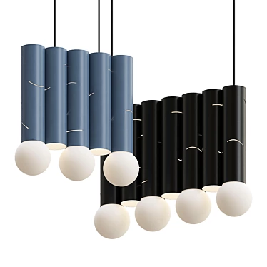 Birch Pendant Light: Minimalist Elegance 3D model image 1 