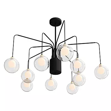 Modern Round Hanging Lamp 3D model image 1 
