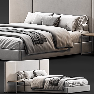 Restoration Hardware Modena 3D Bed 3D model image 1 