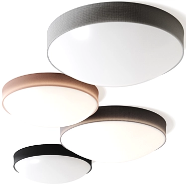 Kant Beige Ceiling Lamp: Scandinavian elegance for your space 3D model image 1 