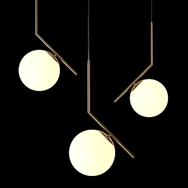 Pendant lamp Italline Bolla SP 6212 200 brass