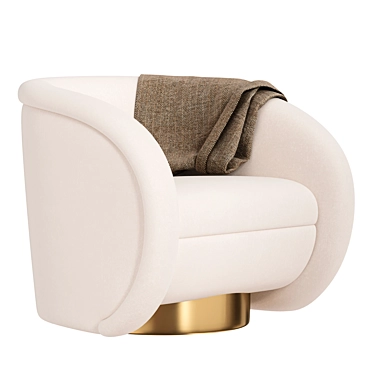 Elegant Swivel Chair: Cristo Eichholtz 3D model image 1 