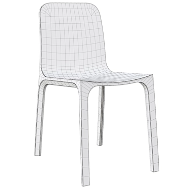 Stylish Frida 752 Chair: A Modern Masterpiece 3D model image 1 