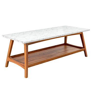 Reeve Mid-Century Coffee Table 3D model image 1 