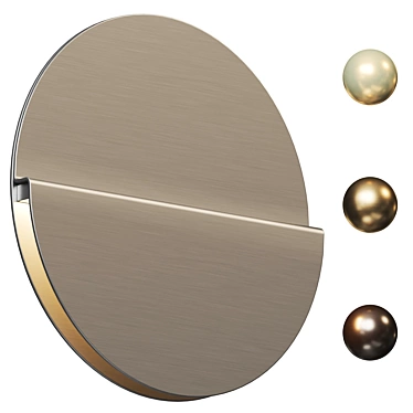 Plateau LED Wall Sconce: Modern Elegance 3D model image 1 