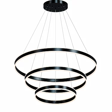 Modern LED Ring Light 3D model image 1 