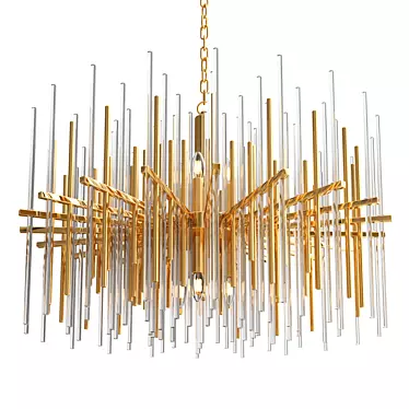 Elegant Crystal Chandelier - 85cm 3D model image 1 