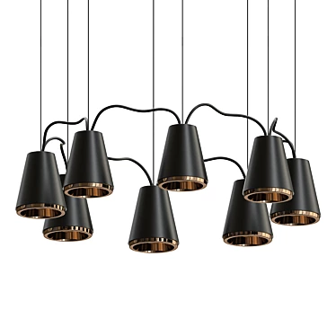 Elegance in Light: HENRY Chandelier 3D model image 1 