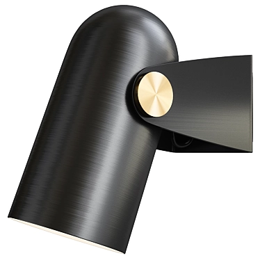 Sleek Bullet Wall Lamp 3D model image 1 