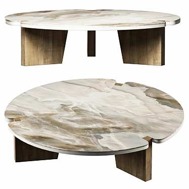 Cosmo Round Coffee Table: Versatile and Stylish 3D model image 1 
