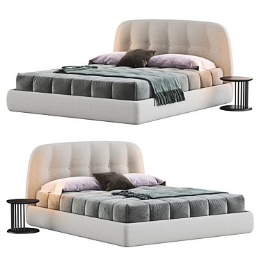 Elegant Bodema Sophie Bed - Timeless Comfort 3D model image 1 