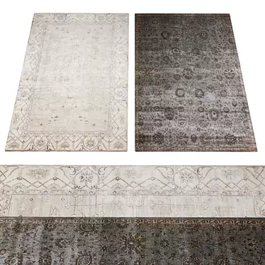 Luxurious Rug Collection: Exquisite Textures 3D model image 1 