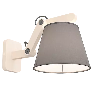 Modern Black Joga Wall Lamp 3D model image 1 