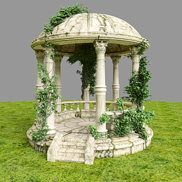 Classic Rotunda Covered in Ivy 3D model image 1 