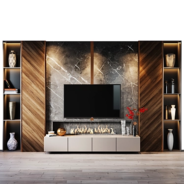 Title: TV Set 207 - HD Clarity 3D model image 1 