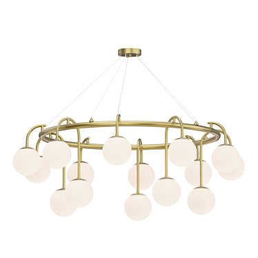 Lampatron LULLA 15: Stylish Ring Chandelier 3D model image 1 