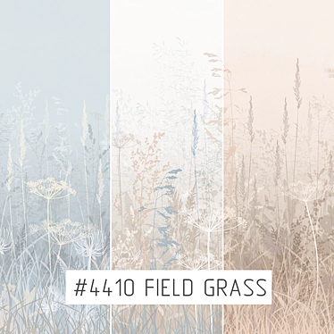 Field Grass Eco Wallpaper 3D model image 1 