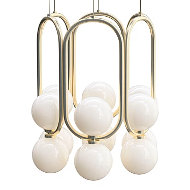 Elegant Glow: WALLEY Chandelier 3D model image 1 