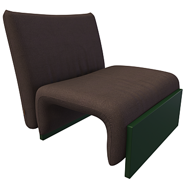 Modern Minimalist Armchair 3D model image 1 