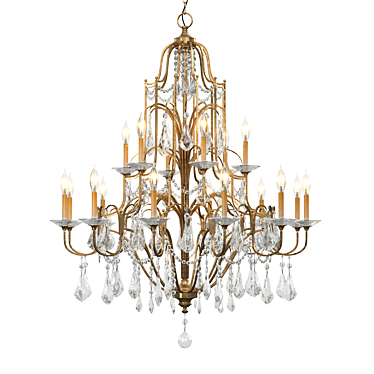 Feiss Valentina 12-Light Chandelier 3D model image 1 