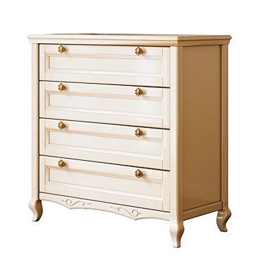 Cleopatra Chest of Drawers - Elegant and Spacious 3D model image 1 