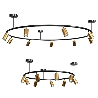 Giffin Round: Modern Circular Spots 3D model image 1 