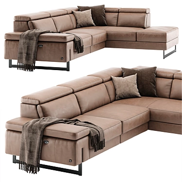 Modern Comfort: Egoitaliano CANDICE Corner Sofa 3D model image 1 