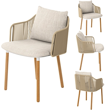 Elegant Senja Armchair: Stylish and Comfortable 3D model image 1 