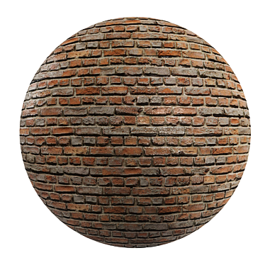 PBR Brick Loft: Rojo Gray Texture 3D model image 1 