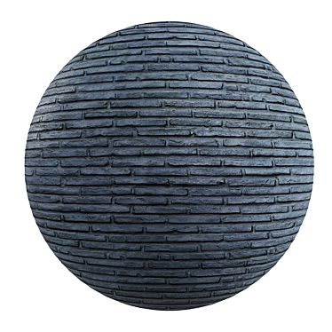 HD Seamless PBR Brick Anthracite 3D model image 1 