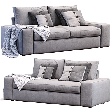 Modern Comfort: Kivik Sofa by Ikea 3D model image 1 