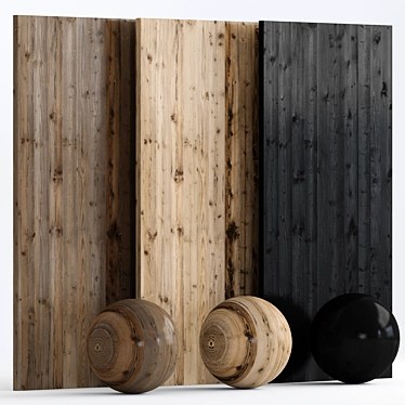 14 Wood with 3 Material Options 3D model image 1 