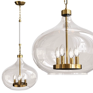 Coastal Dover Pendant Light 3D model image 1 