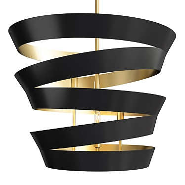 Modern Geometric Culter Pendant Light 3D model image 1 