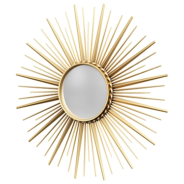 Antique Gold Helios Mirror - Eichholtz 3D model image 1 