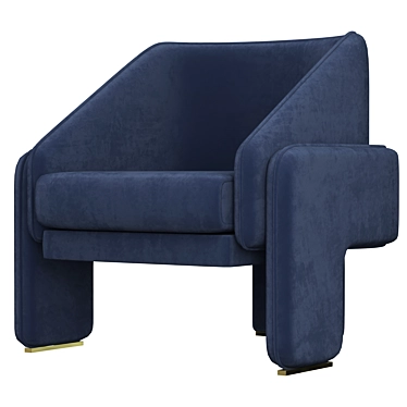 Elegant Unity Armchair by Dooq 3D model image 1 