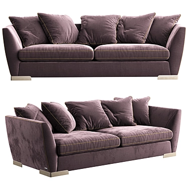 BRONX 230 Furman: Modern Sofa with Fur 3D model image 1 