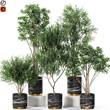 Green Oasis: Botanical Collection 620 3D model image 1 