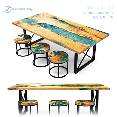 Epoxy resin table