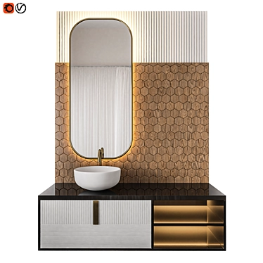 Luxury Bathroom Project 3D model image 1 