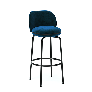 Sleek Merwyn Stool: Modern Design, Millimeter Precision 3D model image 1 