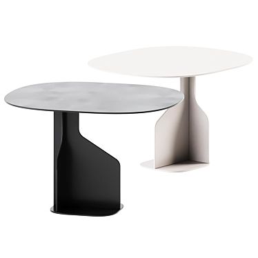 Sleek Plane coffee table 3D model image 1 