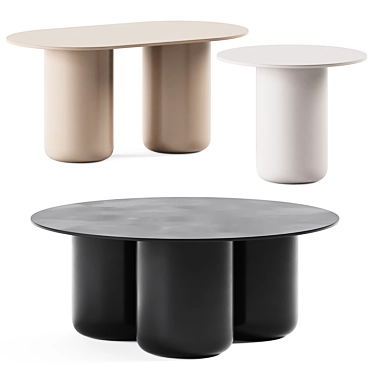 Elegant Sequence Coffee Tables 3D model image 1 