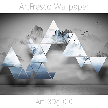 Seamless 3D ArtFresco Wallpaper 3D model image 1 