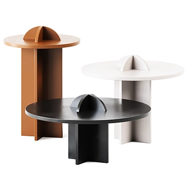 Elegant Testatonda Coffee Table 3D model image 1 