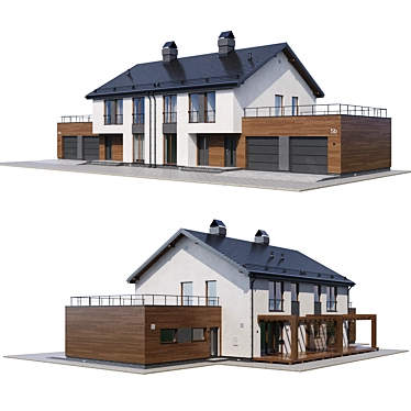 Cozy Cottage Retreat 3D model image 1 